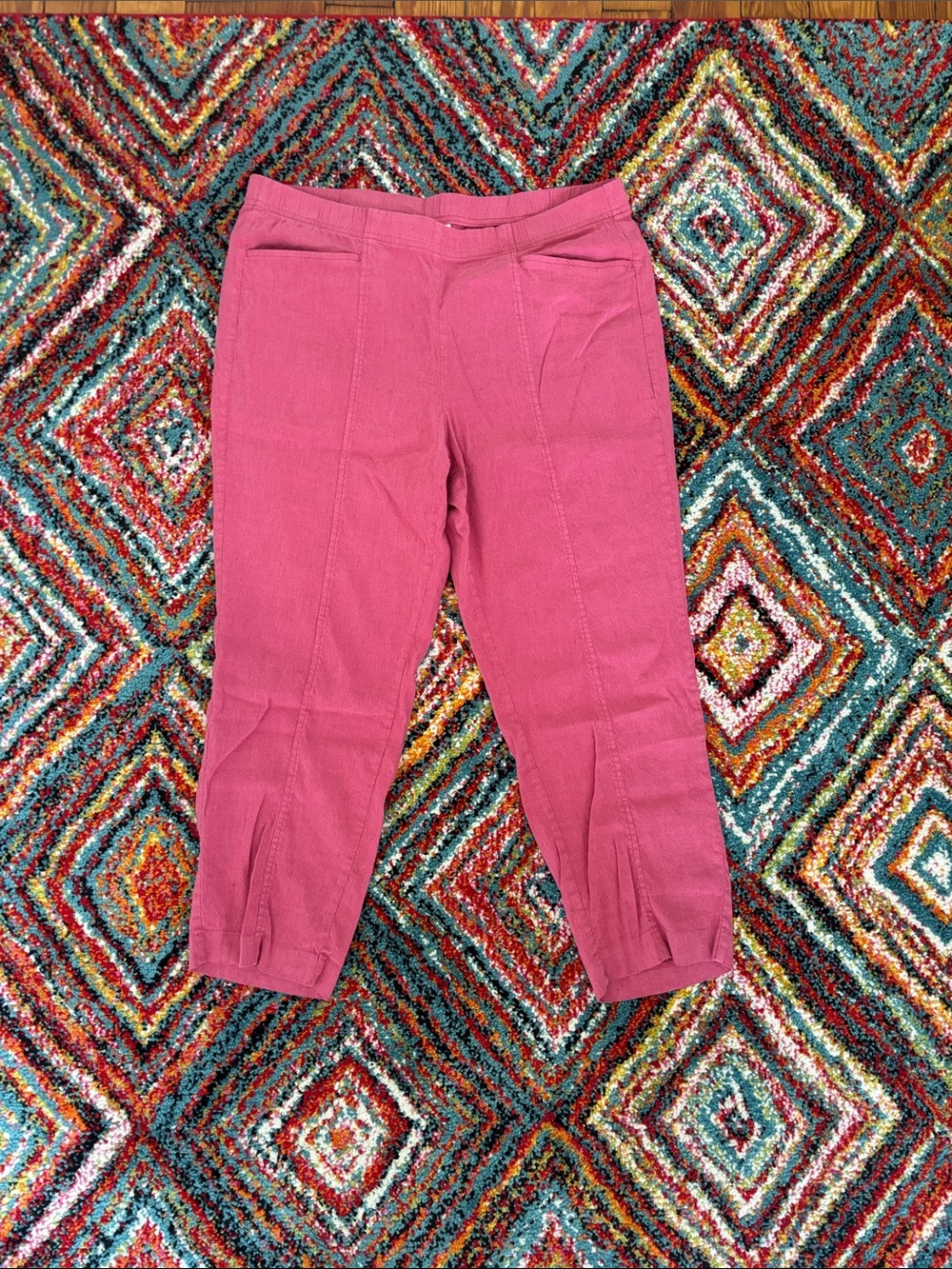 J. Jill Rose-Pink Capri Pull-On Pants